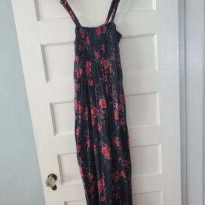 ASOS DESIGN Maternity ruffle strap shirred maxi